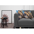 thumbnail image 3 of Ambesonne Nautical Throw Pillow Cover 2 Pack, Shells in Sea Ocean, 16", Blue and Apricot, 3 of 5