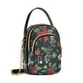 thumbnail image 7 of FORMRS Crossbody Bag for Women Quilted Travel Shoulder Cell Phone Purse with Chain Strap Handbag, Green Christmas, 7 of 7