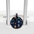 thumbnail image 3 of Hanukkah Set of 2pcs PU Leather Round Suitcase Tags with Privacy Cover and Name ID Tag - Ideal for Travel Luggage, Handbags, Backpacks, School Bags, 3 of 6