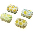thumbnail image 4 of RSACCSKY 8Pcs Metal Hinged Tin Box Container Floral Farmhouse Rustic Mini Portable Small Storage Container Kit with Lid for Home Storage 2.1x1.5x1 Inch (Yellow), 4 of 5