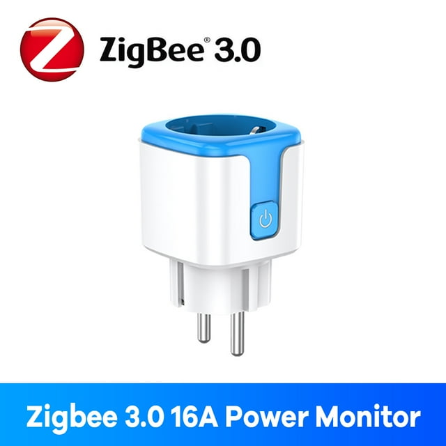 Zigbee Prise Intelligente 16A UE Bluetooth Fonctionne avec Alexa Google Home Tuya Application Télécommande Moniteur Temps Énergie pour Prise Électrique