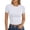 White, variant on OIOLOYJM Womens Basic T Shirts Summer Casual Crewneck Crop Tops Short Sleeve Slim Fit Work Tee Gym Workout Y2K Clothes Wine XL