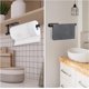 thumbnail image 2 of Portarrollos de Cocina y Baño, Acero Inoxidable, Soporte para Rollo de Papel con Base Estable, Instalación Sin Taladro (Adhesivo) o Atornillado para Encimera (2, Negro), 2 of 4