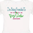thumbnail image 4 of Inktastic I'm Being Promoted to Big Sister Girls Long Sleeve Baby Bodysuit, 4 of 5