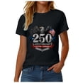thumbnail image 6 of Duqingm America 250 Shirt 250 Years of Freedom Shirt 250th Anniversary of American Independence Black,3XL, 6 of 7