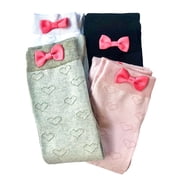 2-Pack Thigh High Sock Anime Kawaii Lolita Fairycore Clothing Gift for Women Teen Girls, Pastel Pink Bow Kpop Stockings