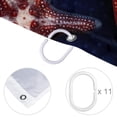 thumbnail image 4 of Starfish Waterproof Printed Shower Curtain Set with Hooks for Bathroom Decoration - Bathroom Curtains Included, 4 of 5