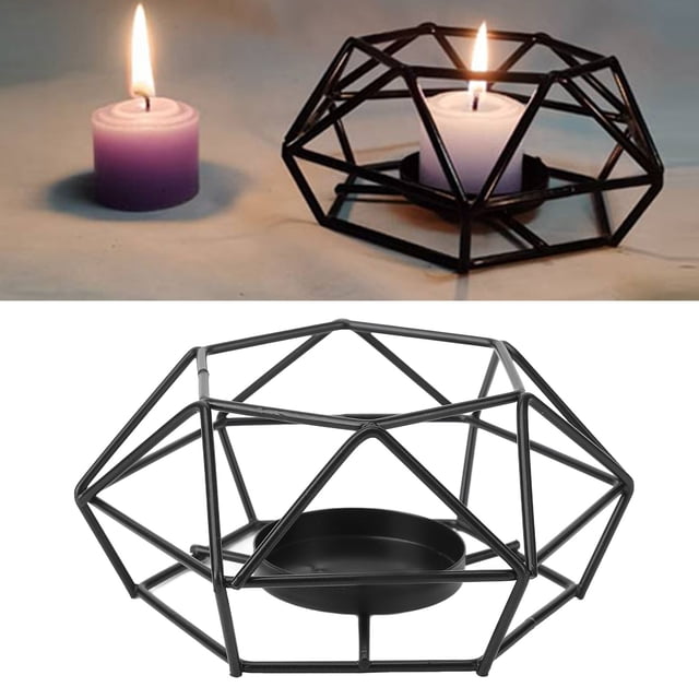 Candelabro De Alambre De Metal, Soporte De Vela Estilo Ins Antideformación Para Cena Para Entrada Para Fiesta