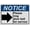 Warning Sign 1, variant on Industrial ANSI Horizontal Directional Sign - 8"x12" Weatherproof, UV Resistant for Indoor/Outdoor Workplace (Emergency and maintenance exit only [left arrow])