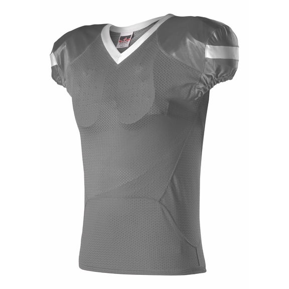 Pro Flex Cut Belt Length Football Jersey - S / Charcoal/ White