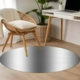 thumbnail image 5 of Dark Gray Round Area Rug 4ft, Gradient White Abstract Minimalist Stripe Washable Non-Slip Circle Rugs for Bedroom Living Room Kitchen, Soft Non Shedding Circle Carpet for Dining Room Dorm, 5 of 9