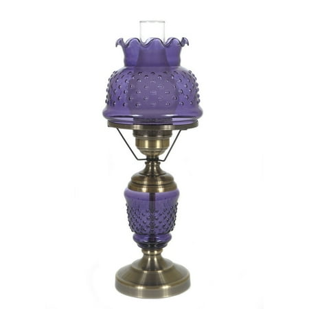 Summit Lamp Hurricane Style 1 Light Antique Brass Purple Table Summit Lamp Hurricane Style 1 Light Antique Brass Purple Table