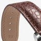 thumbnail image 5 of Correa de reloj de piel de cocodrilo de cuero genuino para hombre y mujer, hebilla de mariposa con aguja para Mido Longines Famous Master Omega IWC Watchband, 5 of 5
