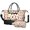 Fireman and Exit Beige Pattern, variant on Fireman and Axe White Pattern 2 Piece Travel Bag Set, Camping Weekend Bag with Shoe Compartment, Detachable Shoulder Strap Gift Ideas for Work Picnic Beach Travel