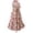 White, variant on Abaya Dress for Elegant Women's Printed Dress Long Sleeve Robe Sun Skirt with Detachable Waist Belt
