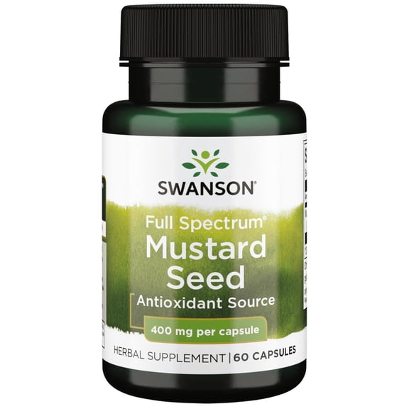 Swanson Full Spectrum Mustard Seed 400 mg 60 Capsules