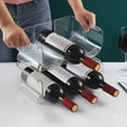 thumbnail image 6 of QHUDLV Acrylic Cup Holder,Stackable Refrigerator Organizer,Wine and Water Bottle Storage, 6 of 9