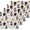 thumbnail image 2 of SKYSONIC Halloween Gnome Cotton Washcloths Set of 4, Highly Absorbent Soft Fingertip Towel for Bathroom, Gym, Hotel and Spa, 12 x 12 Inch, 2 of 7