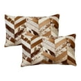 thumbnail image 1 of TORINO CHEVRON COWHIDE PILLOW 12"X20" 2-PACK, 1 of 2