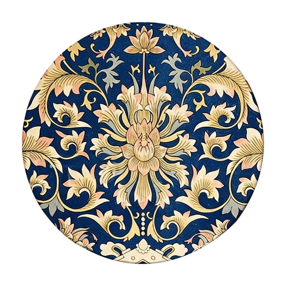 Ceramic Coasters with Absorbent Surface and Soft Cork Bottom for Table Protection and Heat Insulation for Coffee Mugs and Cold Drinks in Modern Patterns