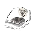 thumbnail image 4 of Spill-Proof Bird Feeder for Cage Chew-Proof Stainless Steel Hanging Birds Food Bowl with Acrylic Cover No-Mess Parrot Feeder for Lovebirds Parakeets Conures 5.9", 4 of 6