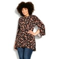 thumbnail image 1 of Avenue Women's Plus Size Lani Necklace Print Tunic Top, 1 of 5