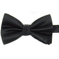 thumbnail image 1 of Bow Tie Grid Pattern Skin-friendly Polyester Wedding Formal Meeting Necktie for Men, 1 of 11