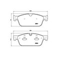 thumbnail image 4 of Brembo 13-16 Mercedes-Benz GL450 Premium Low-Met OE Equivalent Pad, 4 of 4