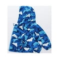thumbnail image 3 of Hicidod Toddler Jackets Hooded Long Sleeve Zip Up Rain Lightweight Coats Cartoon Dinosaur Print Windproof Windbreaker Outerwear, 3 of 7