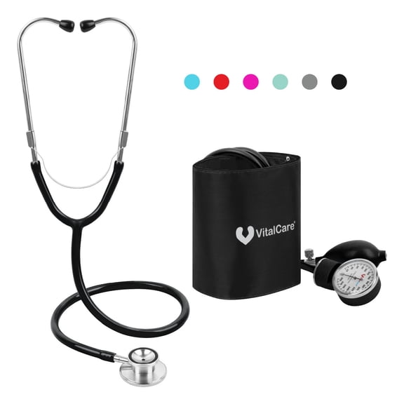 Kit Esfigmomanómetro Aneroide + Estetoscopio Doble VitalCare