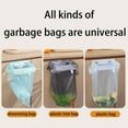 thumbnail image 4 of Wall Mounted Foldable Garbage Bag Holder No Drill Needed Adhesive Mount for Kitchen Bathroom and Under Sink Trash Bag Storage Organizer, 4 of 5