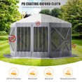 thumbnail image 3 of CazToi Pop Up Canopy Tent 5x5 FT, Hexagonal Outdoor Portable Shade Tent, 3 of 7