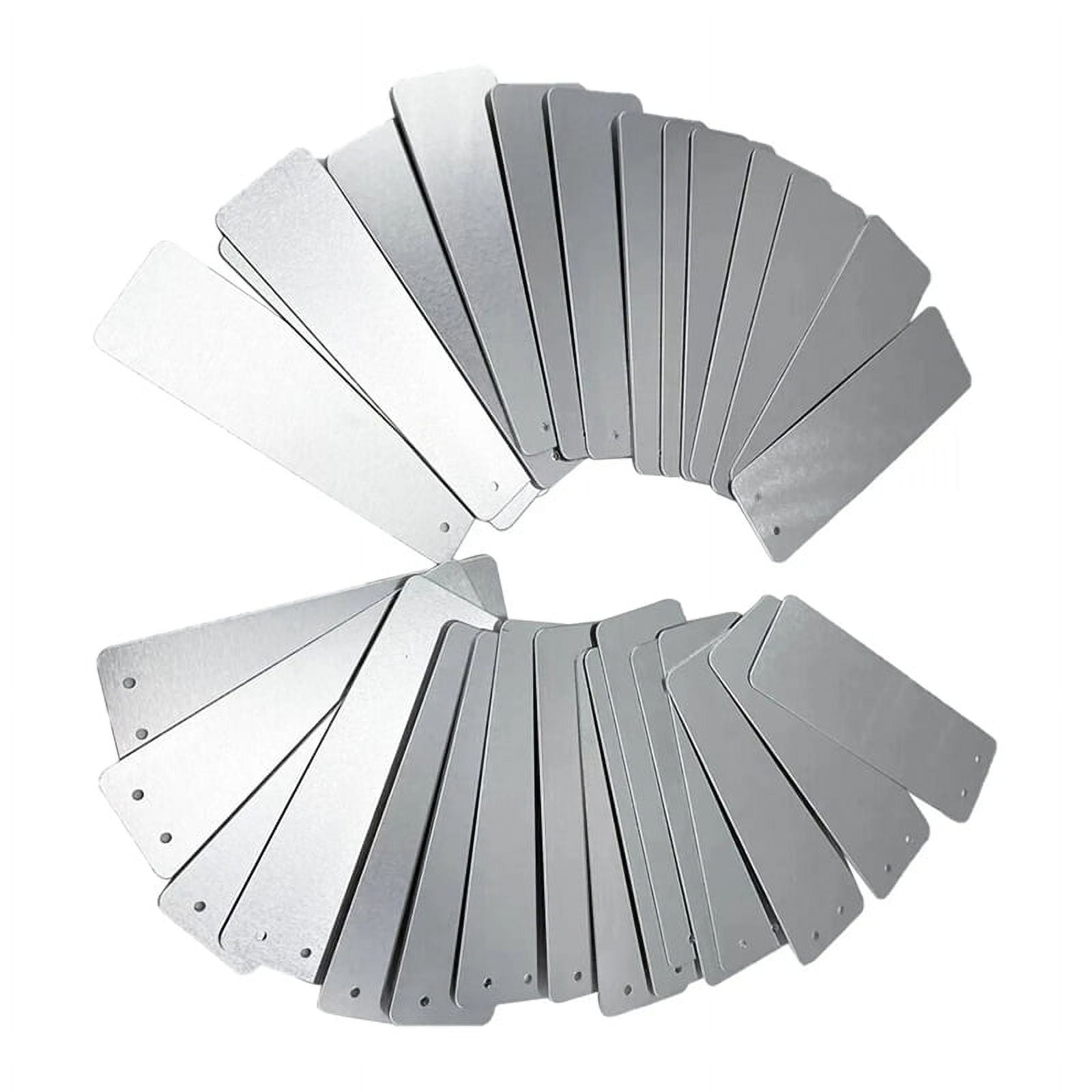 Aluminum Plant Tags Double-Sided Write on Metal Foil Tags Metal Plant Labels Solid Stamping Tags for Marking Trees Plant
