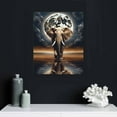thumbnail image 5 of JEUXUS  Moon Canvas Wall Art Black And White Wall Decor Elephant Wall Painting For Living Room Home Decor Ready To Hang, 5 of 5