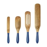 As Seen on TV Mad Hungry Original 4-Piece Acacia Wood Spurtle Set, Blue MH WKA 47238 BL