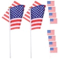 thumbnail image 2 of EeaseCA 24 Pcs Drapeaux Américains à Main Mini Drapeau National 14x21cm, 2 of 7