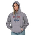 thumbnail image 3 of Popeye Born in the USA Proud American Hoodie Sweatshirt Women Men Brisco Brands S, 3 of 6