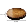 thumbnail image 2 of Tersarium Wood Slice Coaster Mug Coffee Cup Place Mat Wooden Circles Round Discs for Home Kitchen Non- Cup Pad Hot Cold Drinks Placemat, 2 of 10