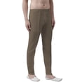 thumbnail image 2 of eloria Men's Premium Comfort Straight Fit Flat Front Dress Pant Pyjamas, Color: Light Brown, Size : 40, 2 of 6
