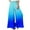 Blue, variant on Wide Leg Palazzo Pants for Women 2023 Solid Color Elastic High Waisted Boho Pant Casual Flowy Baggy Beach Lounge Trousers