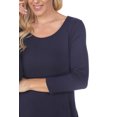 thumbnail image 3 of (navy, l) - Women's Solid Colour Tunic Top, 3 of 5