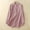 Pink, variant on Njoeus Plus Size Tees for Woman, Women's Spring Striped T-Shirt Basic Long Sleeve Button Up Shirts Casual Loose Blouse Tunic Tops