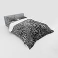 thumbnail image 3 of Ambesonne Grey Bedding Set 3 Pcs, Classic Floral Ornament, Twin, Grey Black, 3 of 3