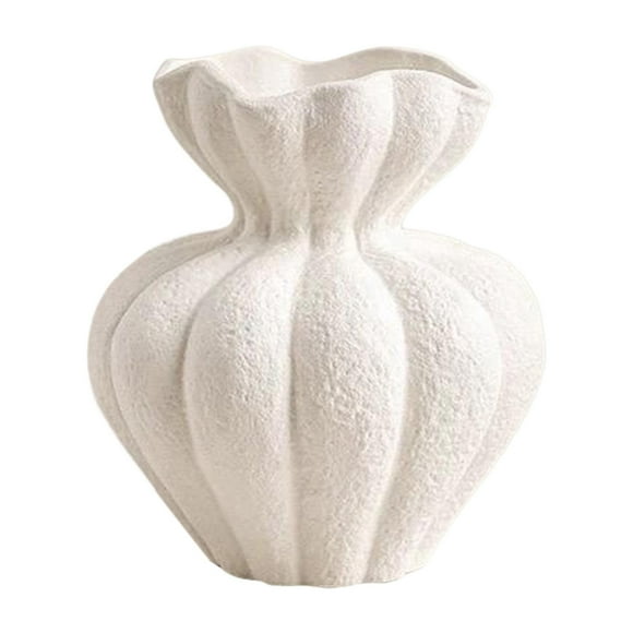 Jarrón de cerámica para flores, adorno de mesa, contenedor de flores, regalo novedoso, centro de mesa minimalista, jarrón decorativo para x 23 cm