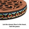 thumbnail image 3 of yeacher Portable Birch Wood Hand Drum with Soothing Water Sound, 12 Inch Circular Percussion Instrument for Relaxation and Musical Accompaniment, 3 of 6