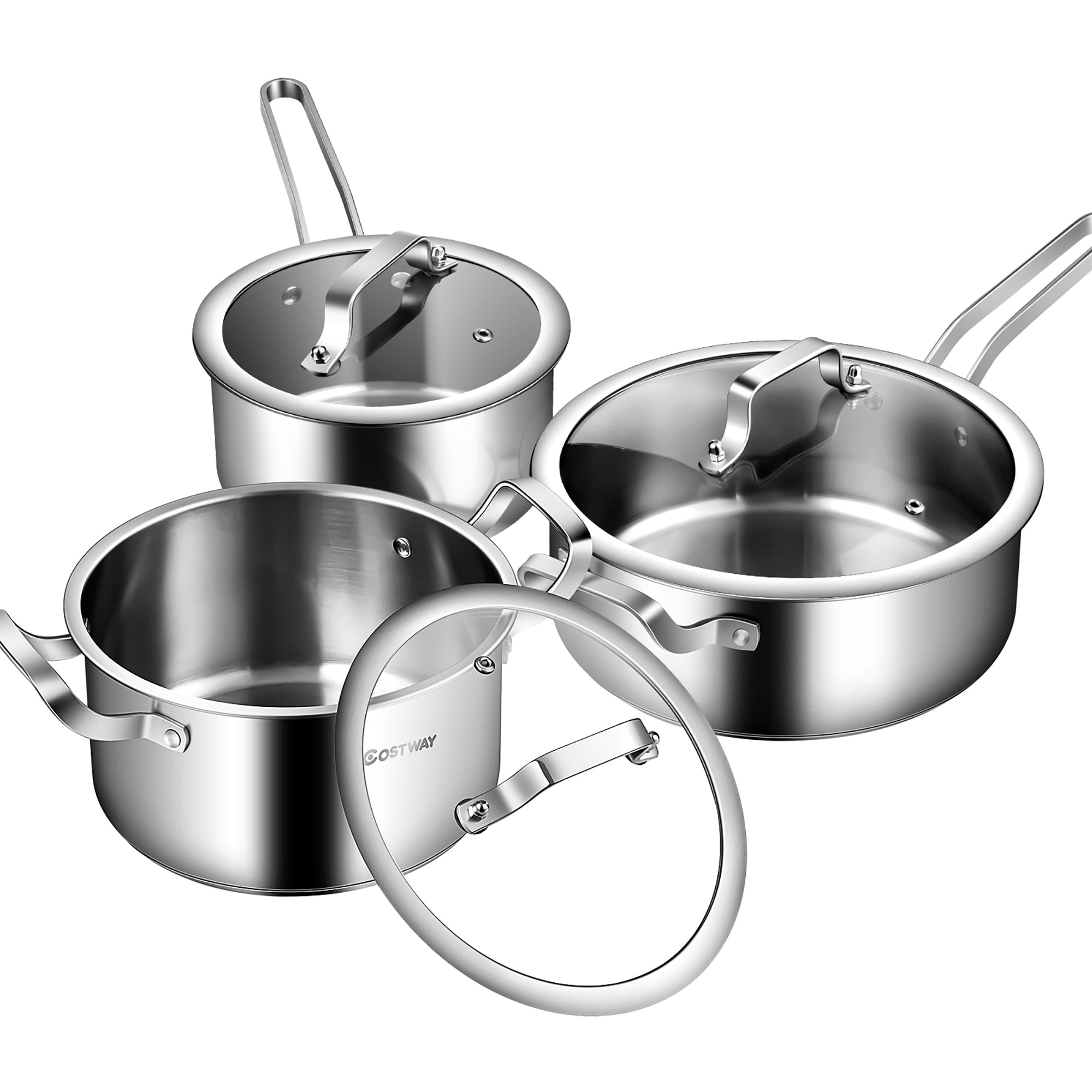 Non Stick Paella Pan Dish Stockpot Cooking Pot Pan aus Stainless Steel Outdoor 