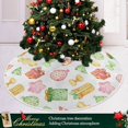 thumbnail image 6 of FMSHPON Easter Tree Skirt Colorful Eggs Bunny Xmas Christmas Tree Skirt Stand Mat for Holiday Party Decoration Indoor Outdoor 48 inches, 6 of 6