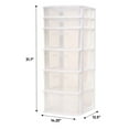 thumbnail image 3 of Home Products 05566WH.01 6 Drawer Medium Cart, White, 3 of 6