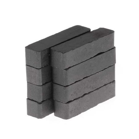 Craft and Hobby Ceramic Block Magnets 1/4 x 7/8 Inch (8)