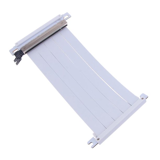 White Doble Inversa Pci Express 4.0 Riser X16 Cable Tarjeta Gráfica De Video Gpu Itx A4